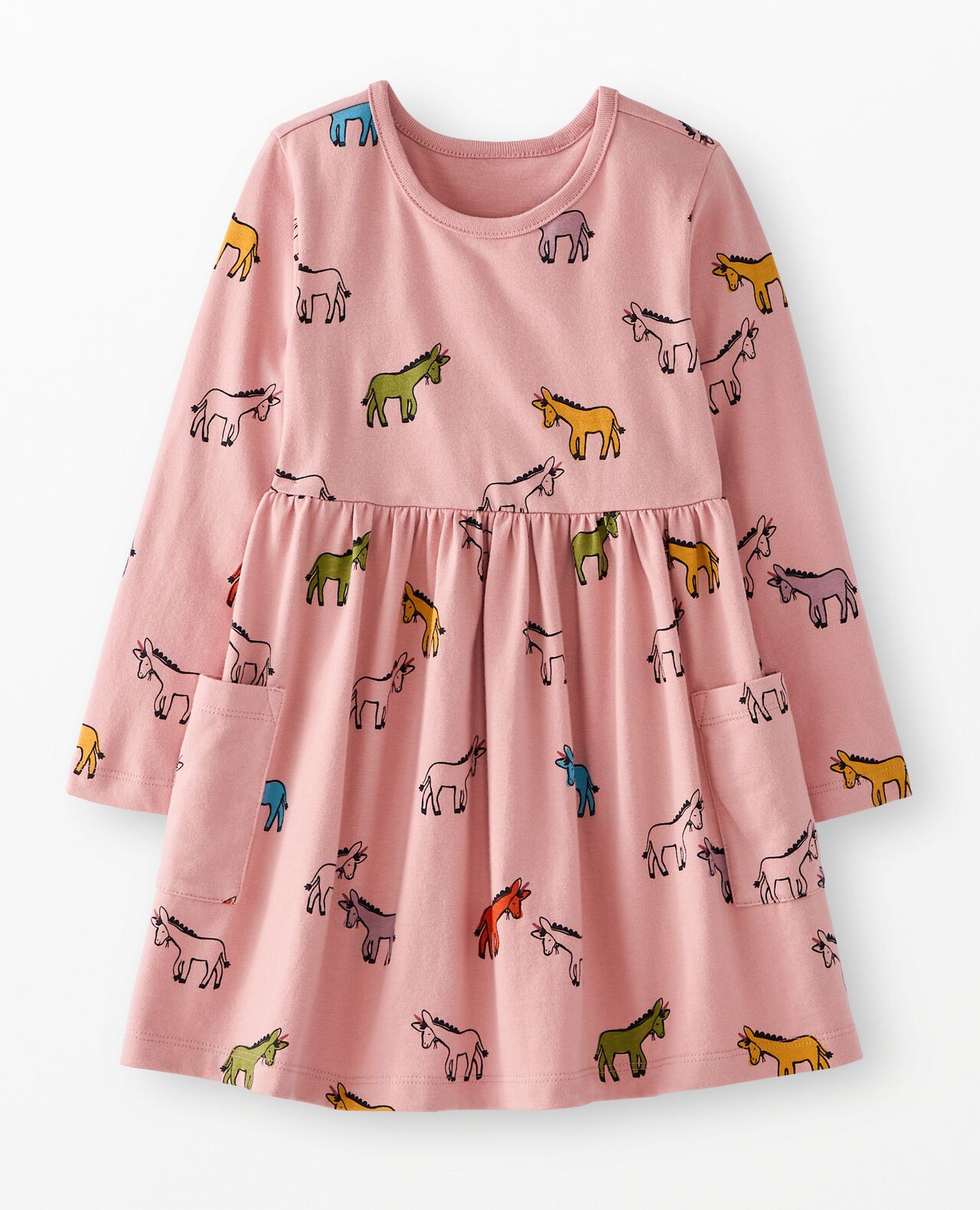 Long Sleeve Playground Dress with Pockets - Image 2