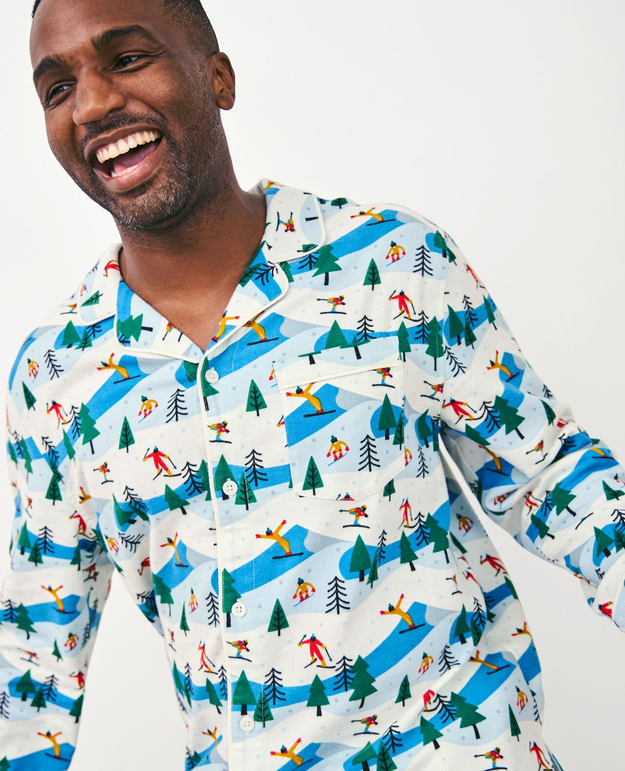 Adult Holiday Flannel Pajama Top - Image 36
