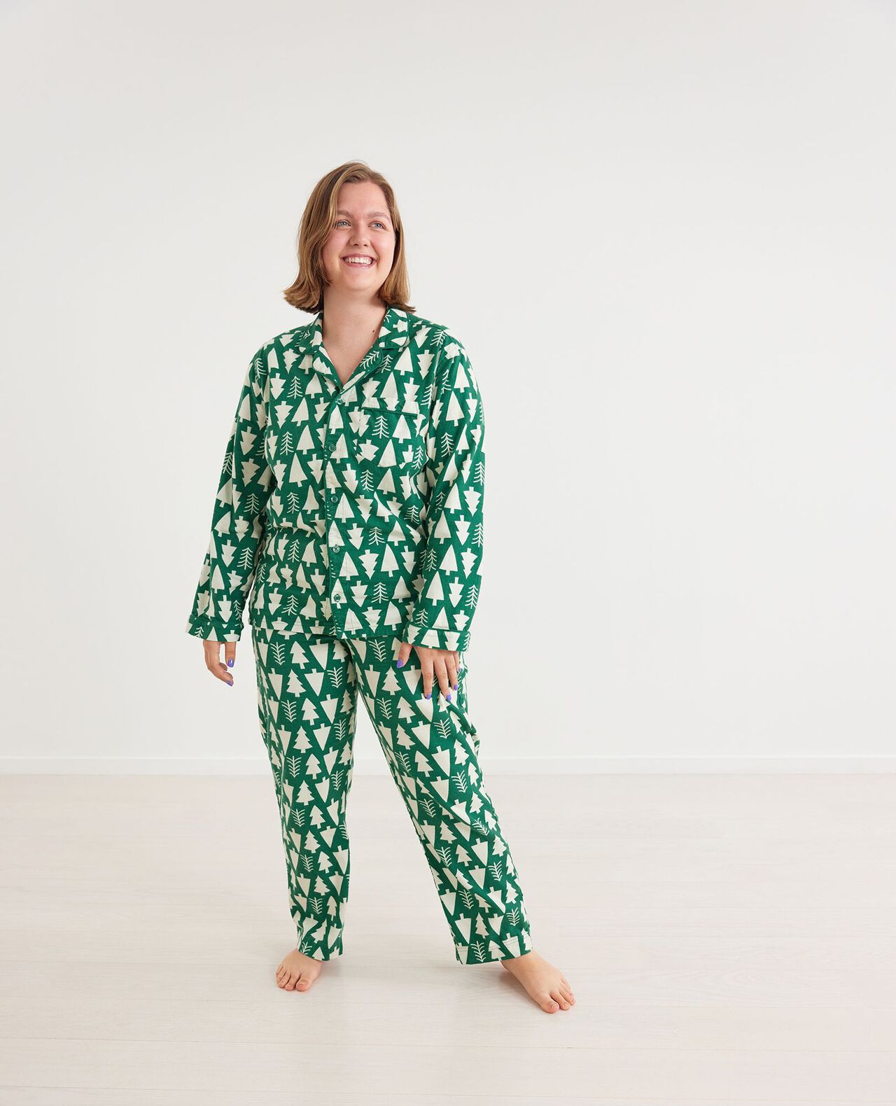 Adult Holiday Flannel Pajama Top - Image 24