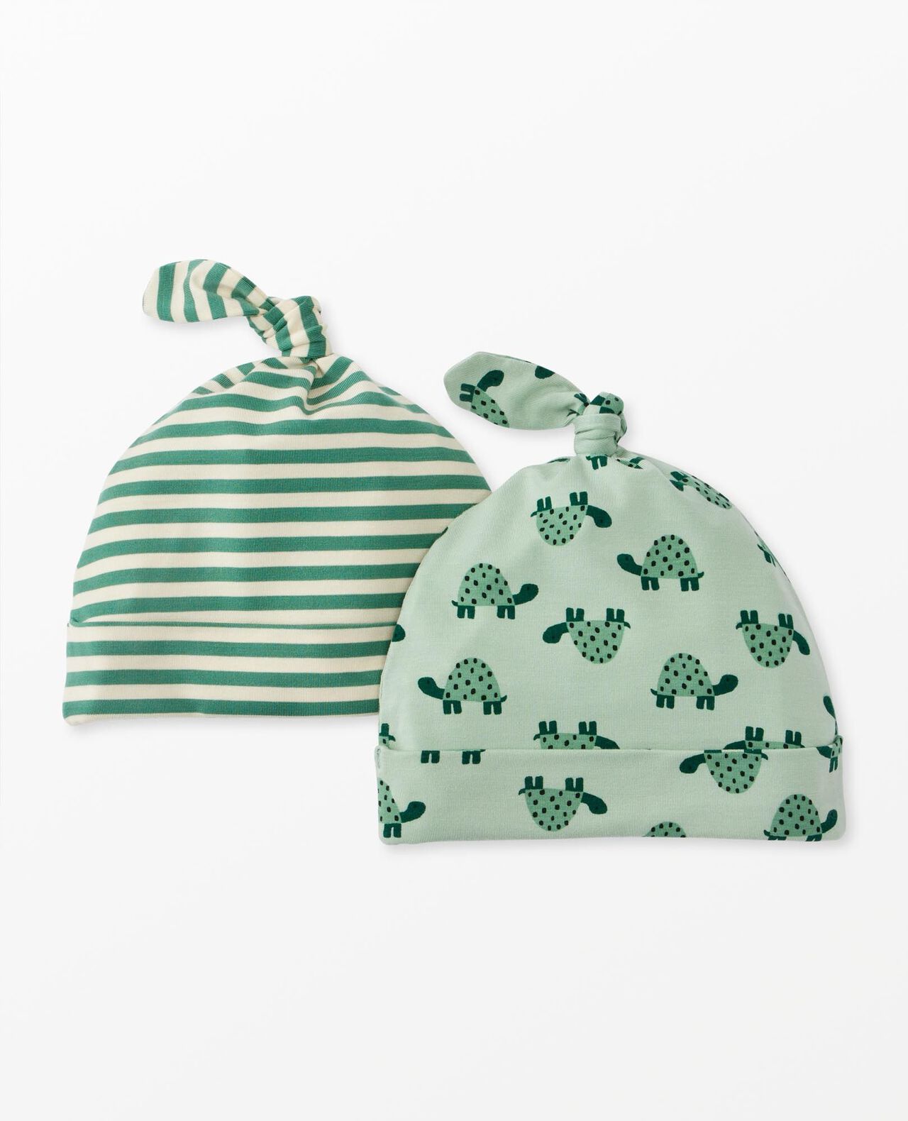 2-Piece Baby Layette Top Knot Beanie in HannaSoft™ - Image 5