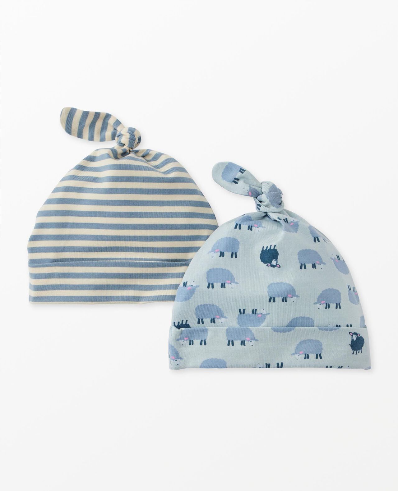 2-Piece Baby Layette Top Knot Beanie in HannaSoft™ - Image 6