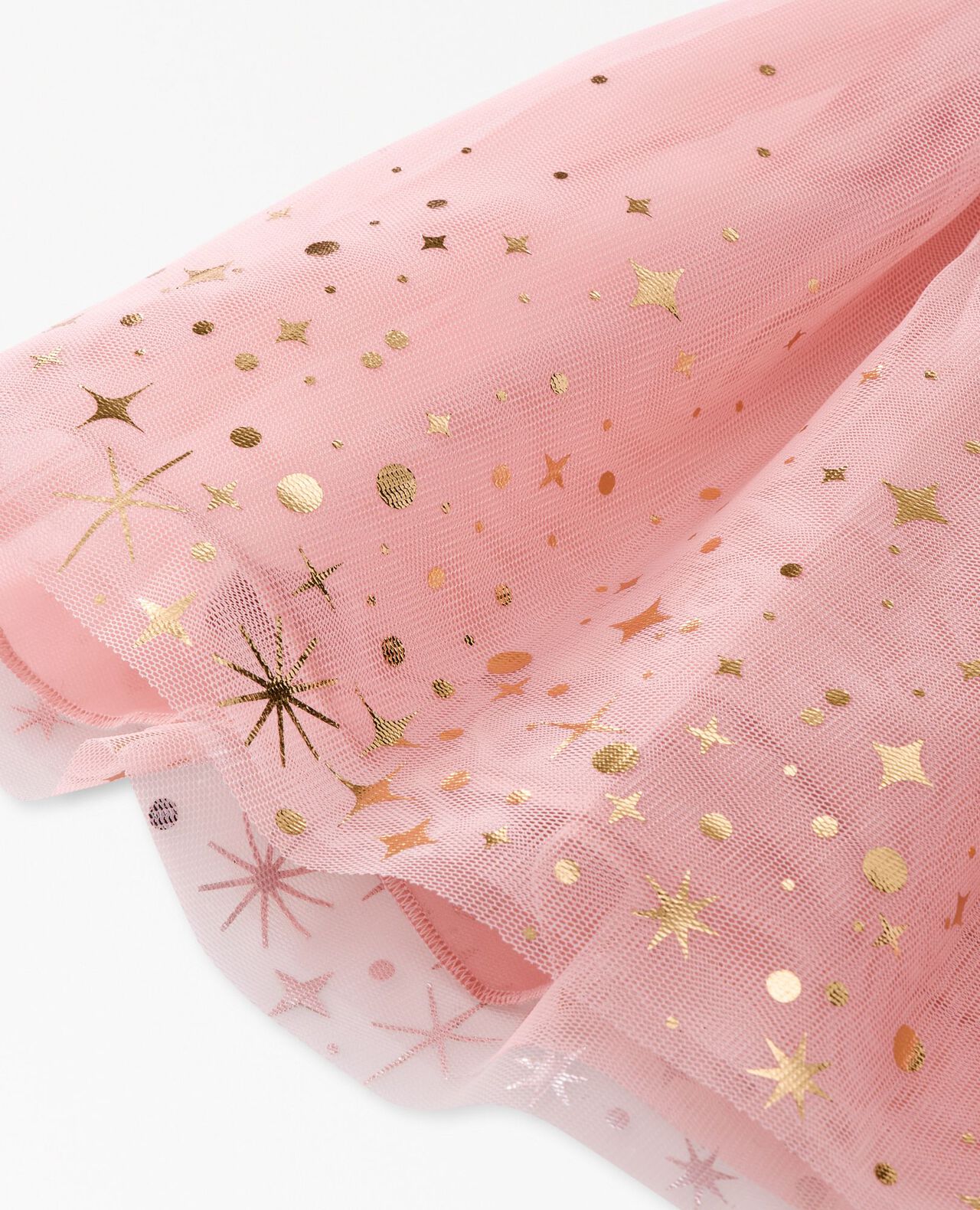 Baby Long Sleeve Tulle Shimmer Dress - Image 2
