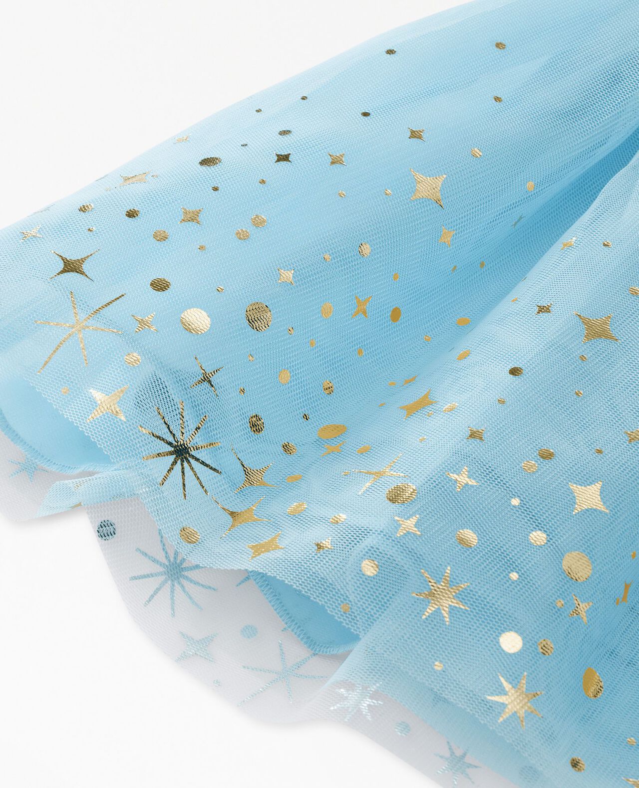Baby Long Sleeve Tulle Shimmer Dress - Image 3