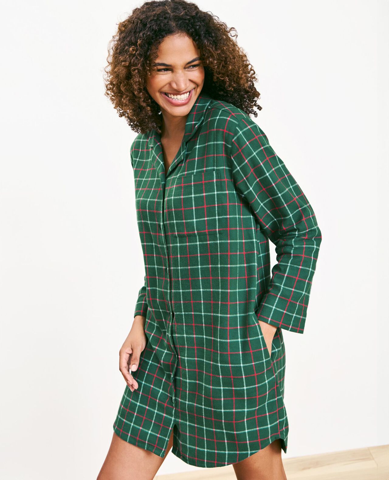 Women's Holiday Flannel Nightshirt - Image 10