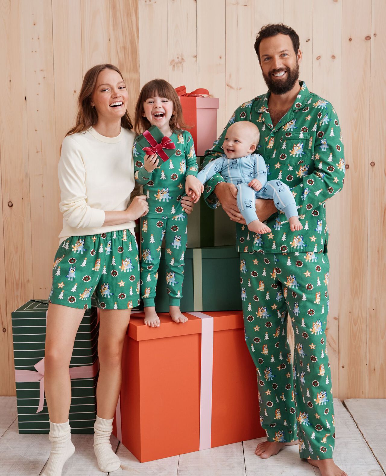 Adult Bluey Holiday Flannel Pajama Top - Image 4