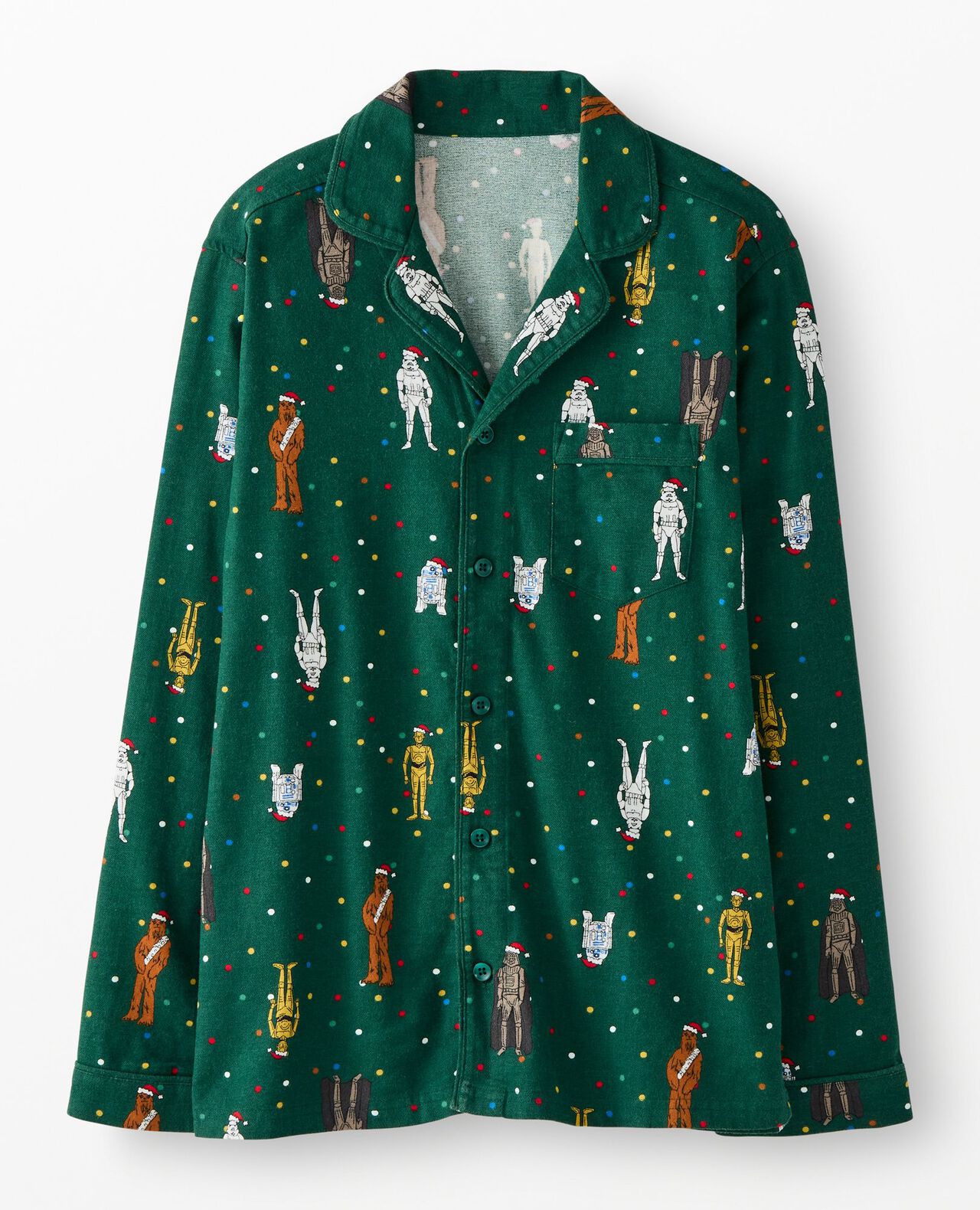 Adult STAR WARS™ Holiday Flannel Pajama Top
