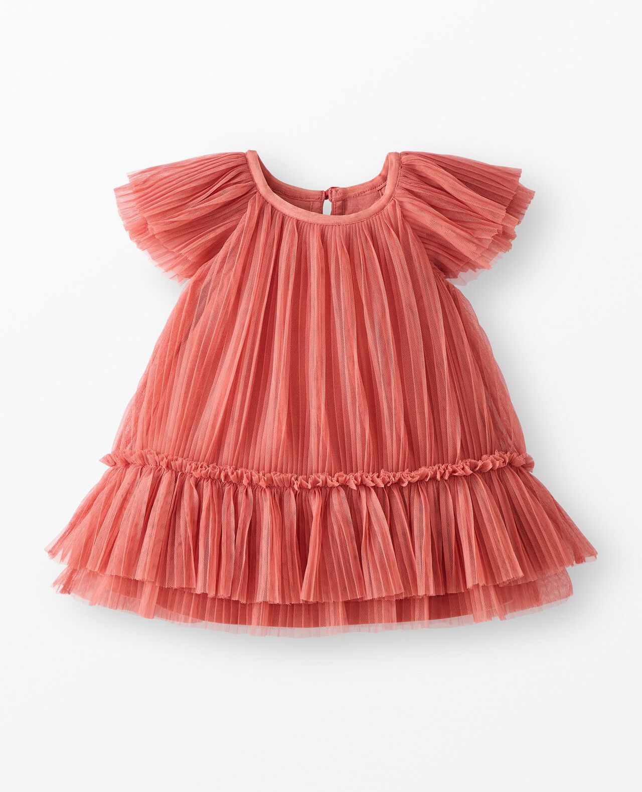 Baby Flutter Sleeve Tulle Dress - Image 2