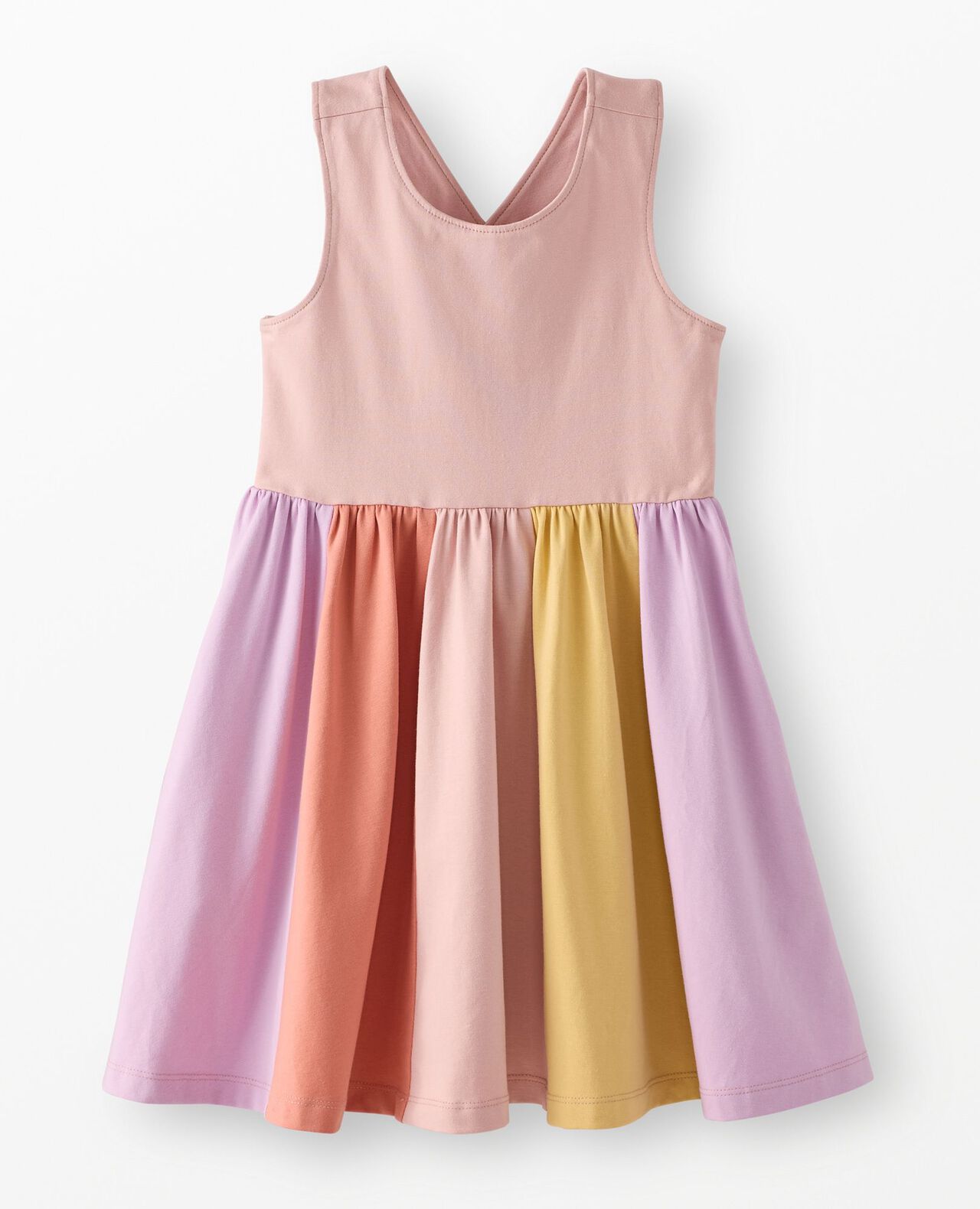 Rainbow Skirt Skater Dress with Pockets - Image 2