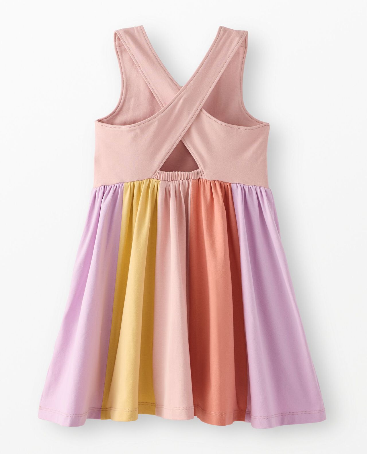 Rainbow Skirt Skater Dress with Pockets - Image 3