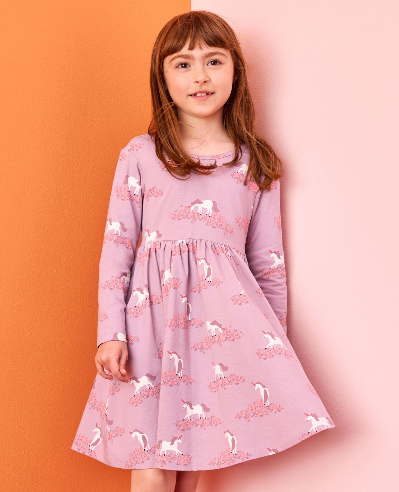Long Sleeve Skater Dress with Pockets - Image 3