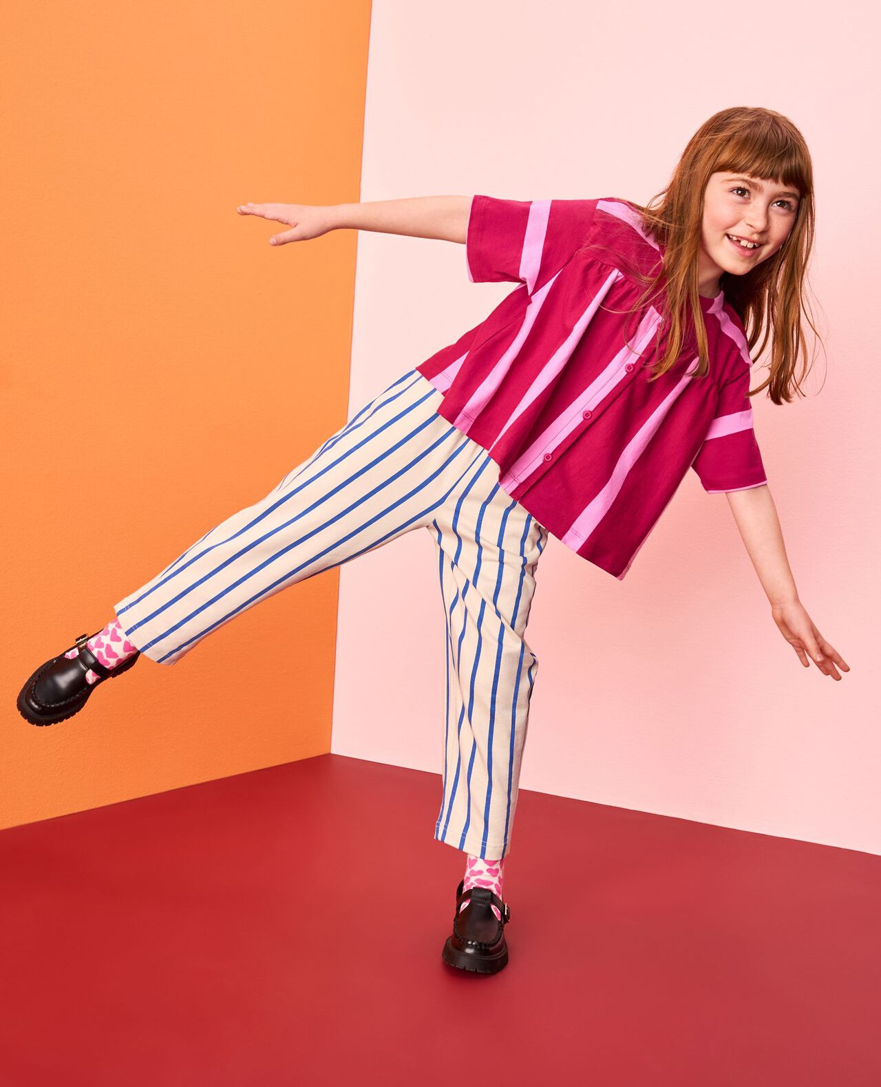 Striped Button Front Shirt - Image 3