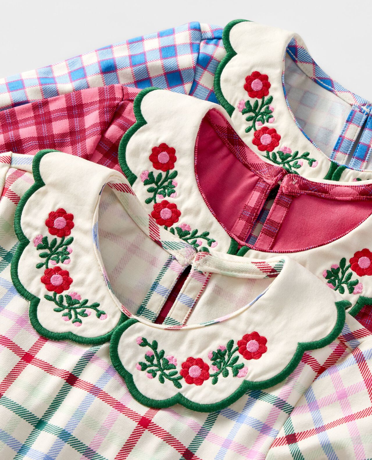 Long Sleeve Collared Skater Dress with Pockets - Image 2